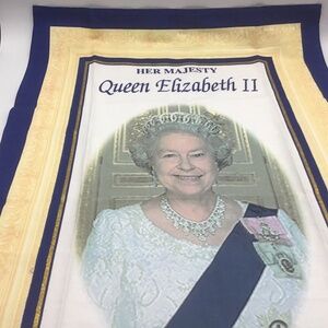 Souvenir Tea Towel Her Majesty Queen Elizabeth || Celebrating Her 80th Birthday